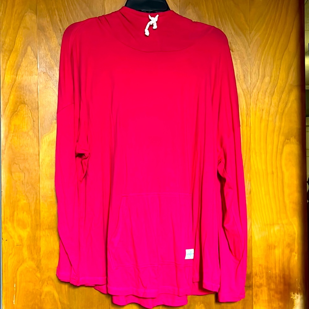 Southern Tide Hoodie Pink with Navy Stripe hood size L